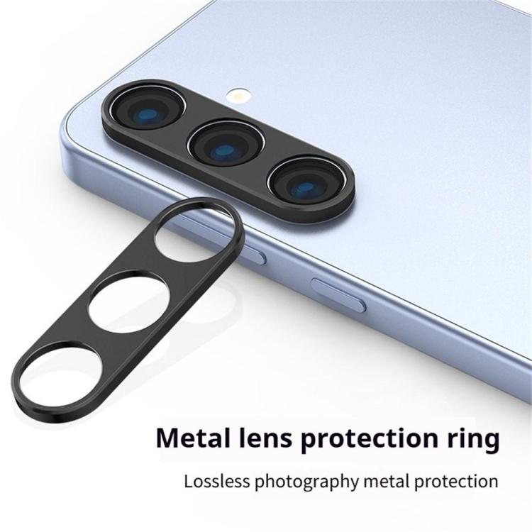For Samsung Galaxy Z Fold7 5G XDcase Titanium Alloy Hollow Camera Lens Protector - Black