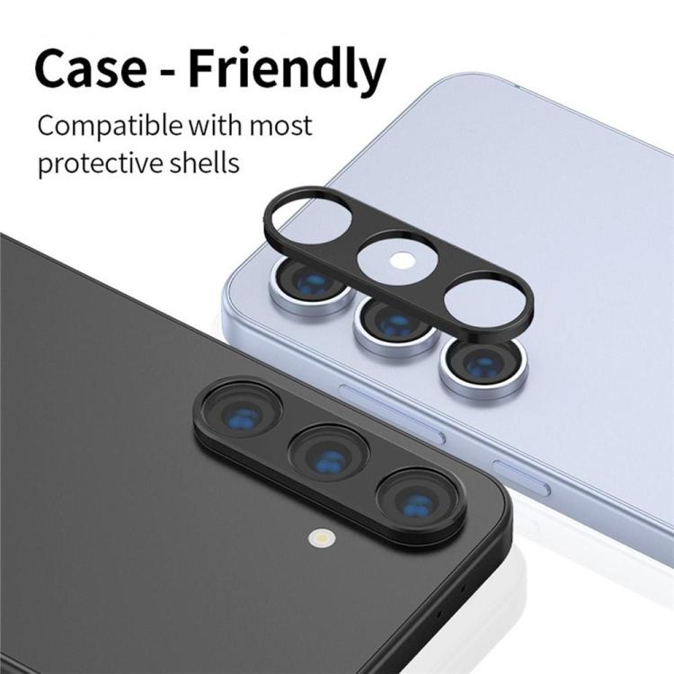For Samsung Galaxy Z Fold7 5G XDcase Titanium Alloy Hollow Camera Lens Protector - Black