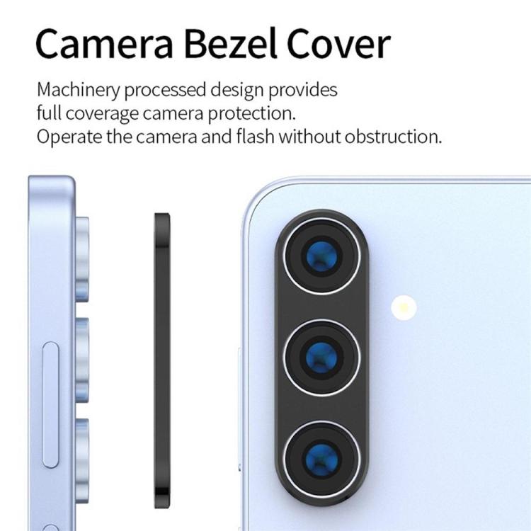 For Samsung Galaxy Z Fold7 5G XDcase Titanium Alloy Hollow Camera Lens Protector - Black