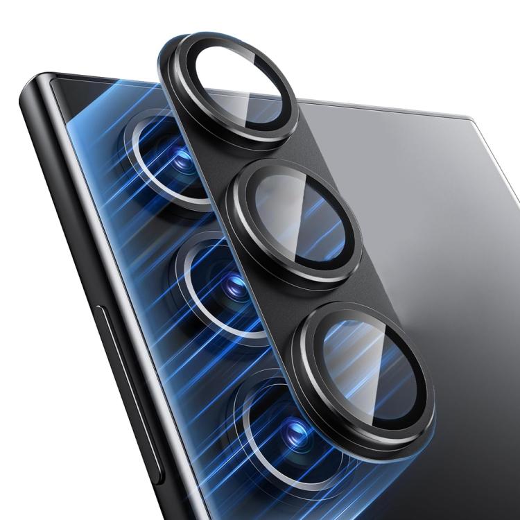 For Samsung Galaxy S25 5G XDcase Frosted Armor Metal + Tempered Glass Camera Lens Film