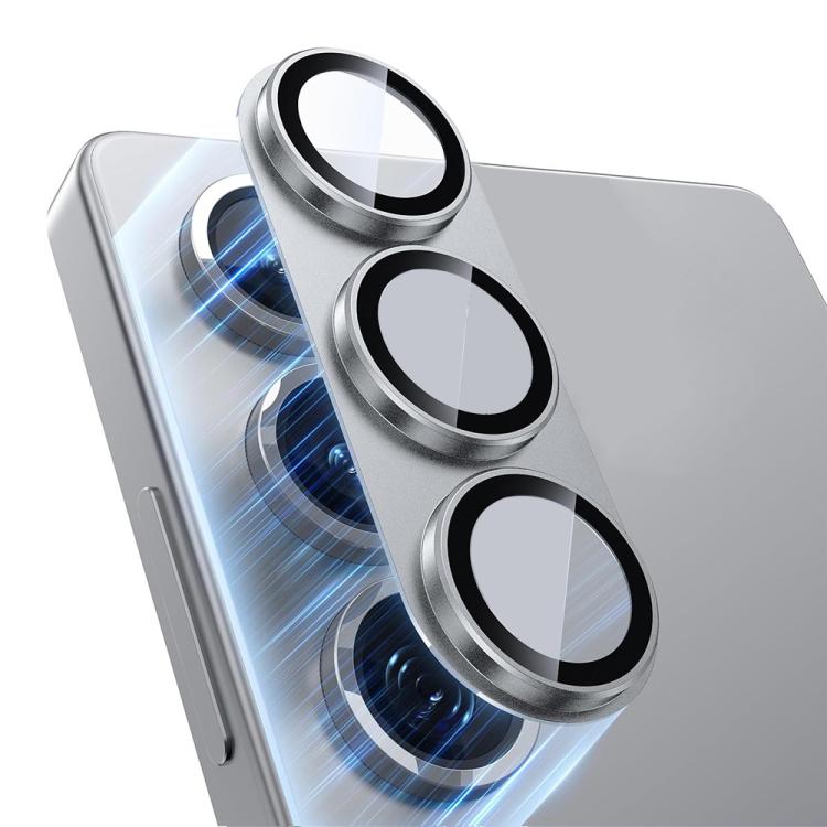 For Samsung Galaxy S25 5G XDcase Frosted Armor Metal + Tempered Glass Camera Lens Film