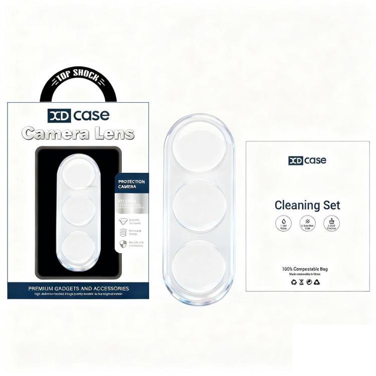 For Samsung Galaxy S24+ 5G XDcase Transparent Integrated Tempered Glass Camera Film