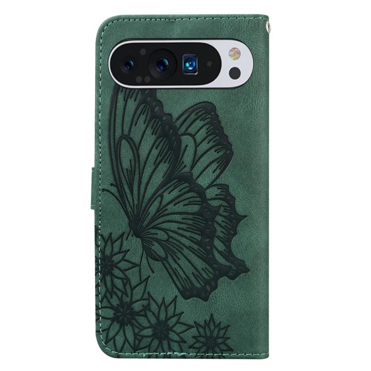 For Google Pixel 9 Pro XL / 10 Pro XL Retro Skin Feel Butterflies Embossing Horizontal Flip Leather Phone Case