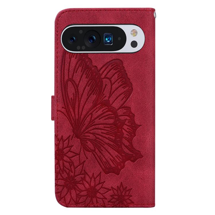 For Google Pixel 9 Pro XL / 10 Pro XL Retro Skin Feel Butterflies Embossing Horizontal Flip Leather Phone Case