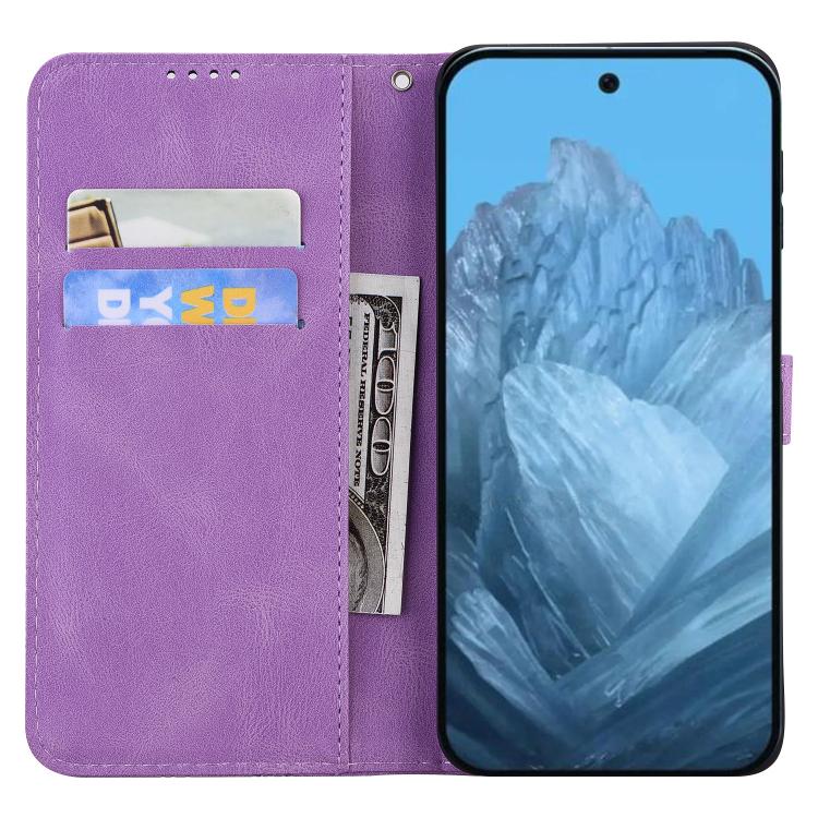 For Google Pixel 9 Pro XL / 10 Pro XL Retro Skin Feel Butterflies Embossing Horizontal Flip Leather Phone Case