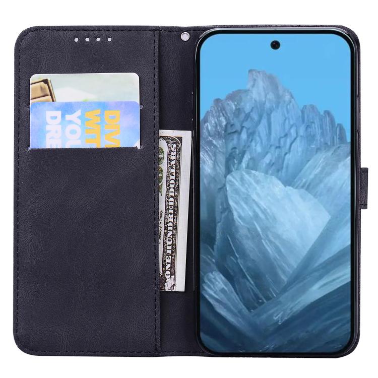 For Google Pixel 9 / 10 Pro Retro Skin Feel Butterflies Embossing Horizontal Flip Leather Phone Case