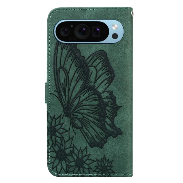 For Google Pixel 9 / 10 Pro Retro Skin Feel Butterflies Embossing Horizontal Flip Leather Phone Case