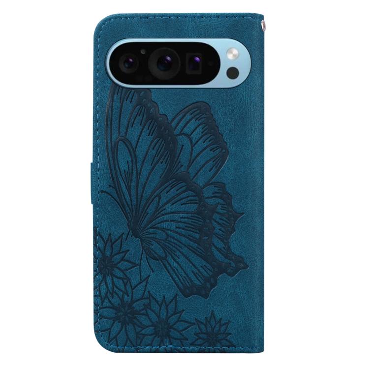For Google Pixel 9 / 10 Pro Retro Skin Feel Butterflies Embossing Horizontal Flip Leather Phone Case