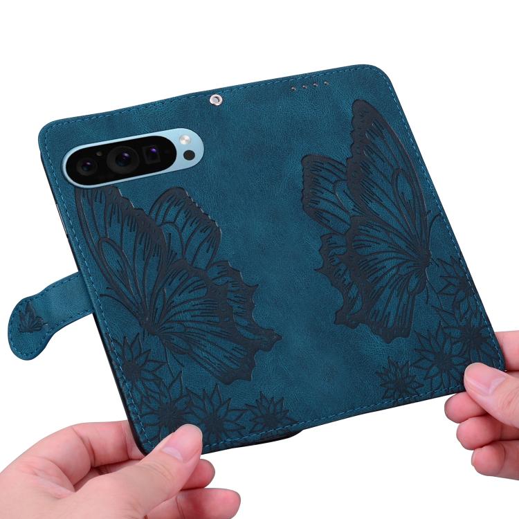 For Google Pixel 9 / 10 Pro Retro Skin Feel Butterflies Embossing Horizontal Flip Leather Phone Case