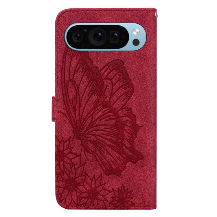 For Google Pixel 9 / 10 Pro Retro Skin Feel Butterflies Embossing Horizontal Flip Leather Phone Case