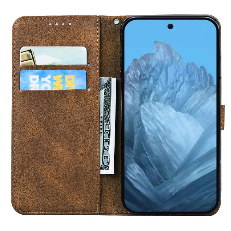For Google Pixel 9 / 10 Pro Retro Skin Feel Butterflies Embossing Horizontal Flip Leather Phone Case