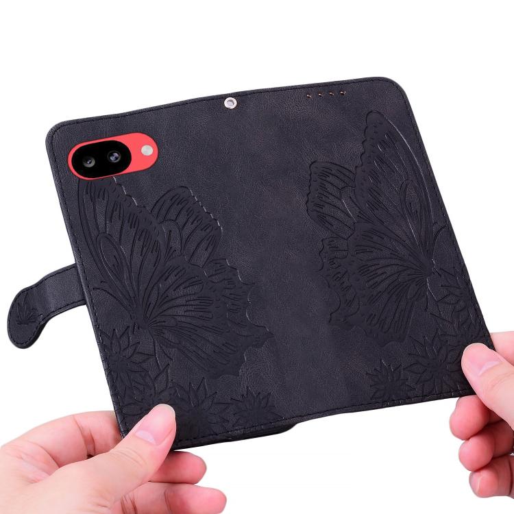 For Google Pixel 10a Retro Skin Feel Butterflies Embossing Horizontal Flip Leather Phone Case