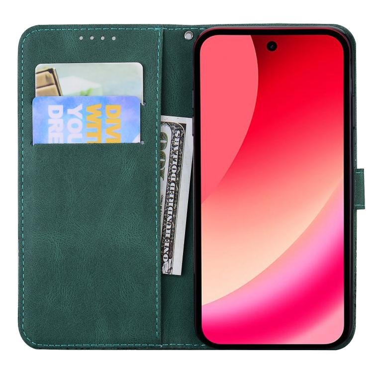 For Google Pixel 10a Retro Skin Feel Butterflies Embossing Horizontal Flip Leather Phone Case