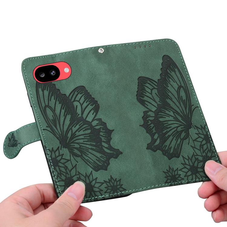 For Google Pixel 10a Retro Skin Feel Butterflies Embossing Horizontal Flip Leather Phone Case