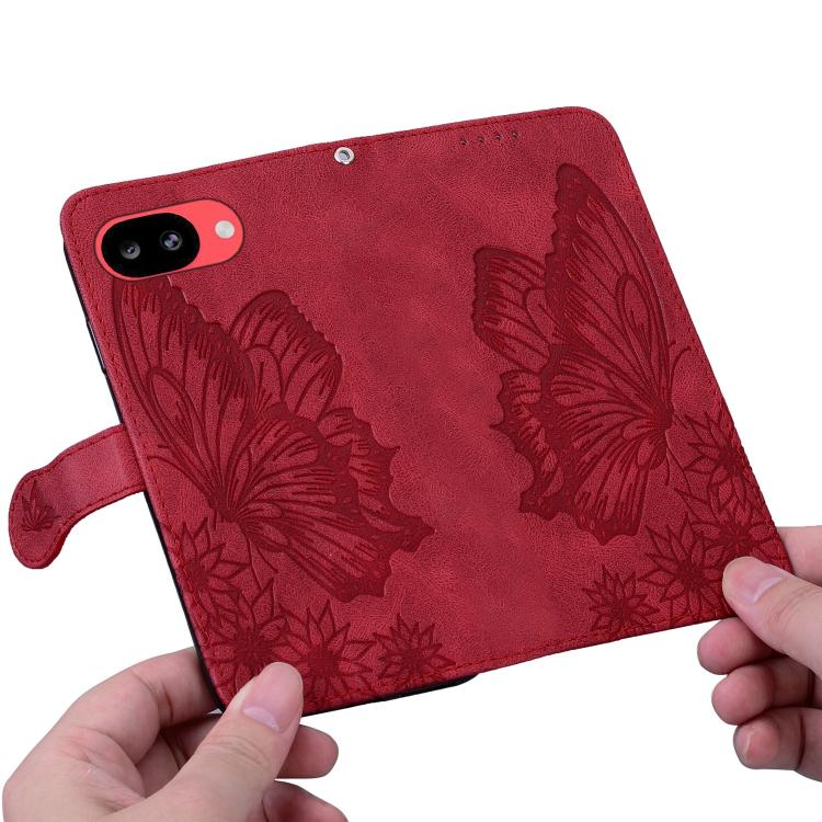 For Google Pixel 10a Retro Skin Feel Butterflies Embossing Horizontal Flip Leather Phone Case