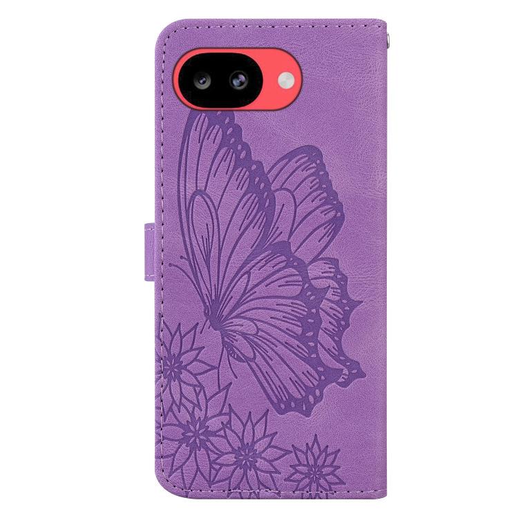 For Google Pixel 10a Retro Skin Feel Butterflies Embossing Horizontal Flip Leather Phone Case
