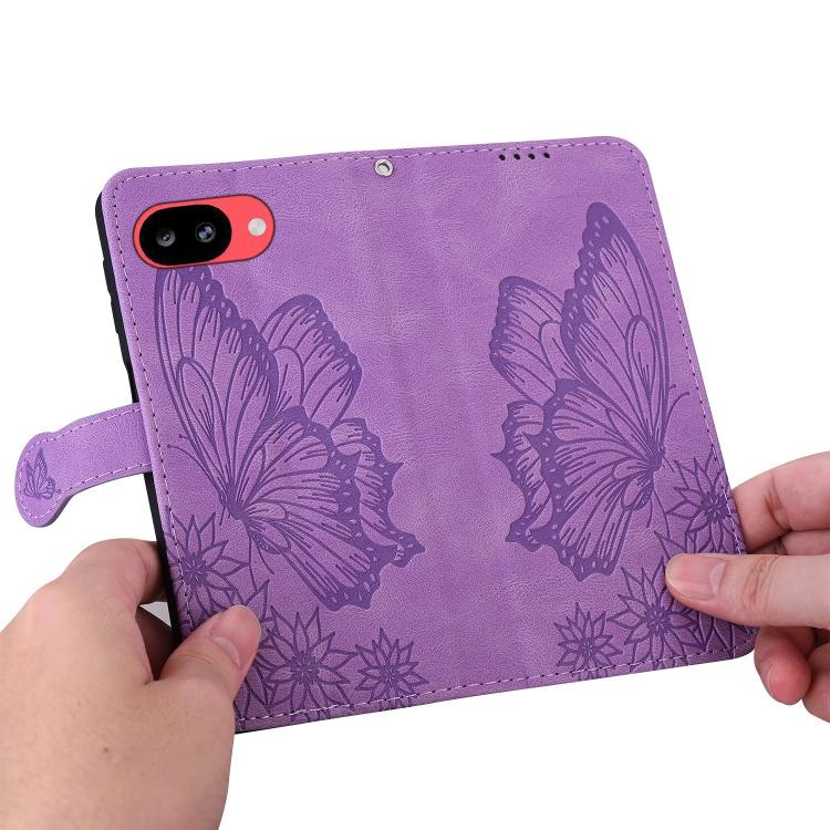 For Google Pixel 10a Retro Skin Feel Butterflies Embossing Horizontal Flip Leather Phone Case