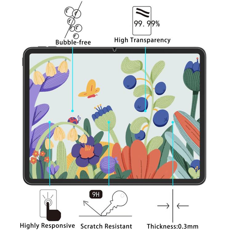 For HUION Kamvas Slate 13 12.7 inch 9H 0.3mm Explosion-proof Tempered Glass Film