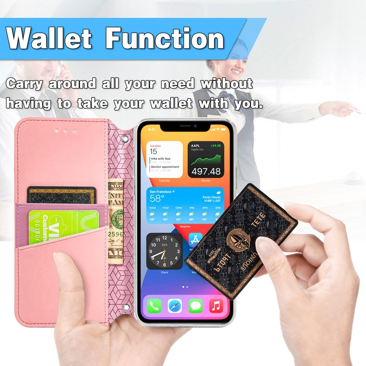 For iPhone 12 Pro Max Blooming Mandala Embossed Pattern Magnetic Horizontal Flip Leather Case with Holder & Card Slots & Wallet
