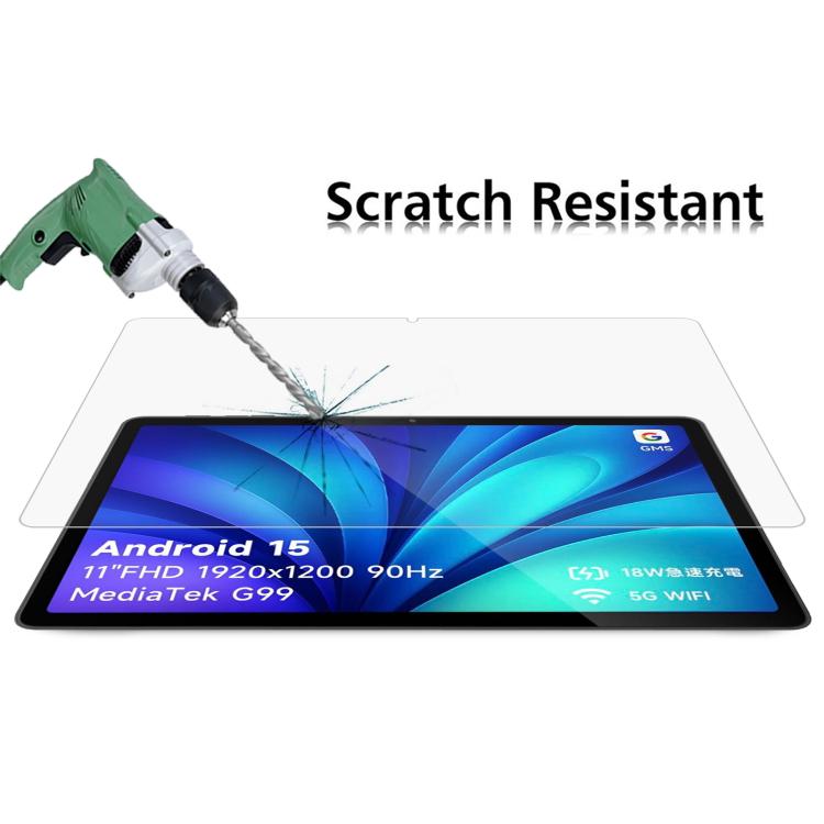 For Philips T8015 11 inch 2pcs 9H 0.3mm Explosion-proof Tempered Glass Film