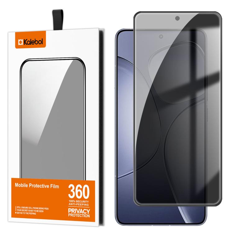 For Redmi K70 Ultra Kalebol High-Aluminum Screen-Printed Full-Coverage Black-Border Privacy Tempered Glass Film