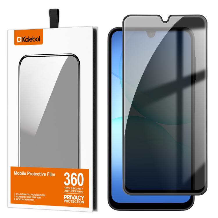 For Samsung Galaxy A17 5G Kalebol High-Aluminum Screen-Printed Full-Coverage Black-Border Privacy Tempered Glass Film