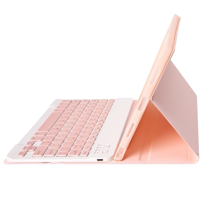For Samsung Galaxy Tab S11 Candy Color TPU Bluetooth Keyboard Leather Tablet Case with Pen Holder