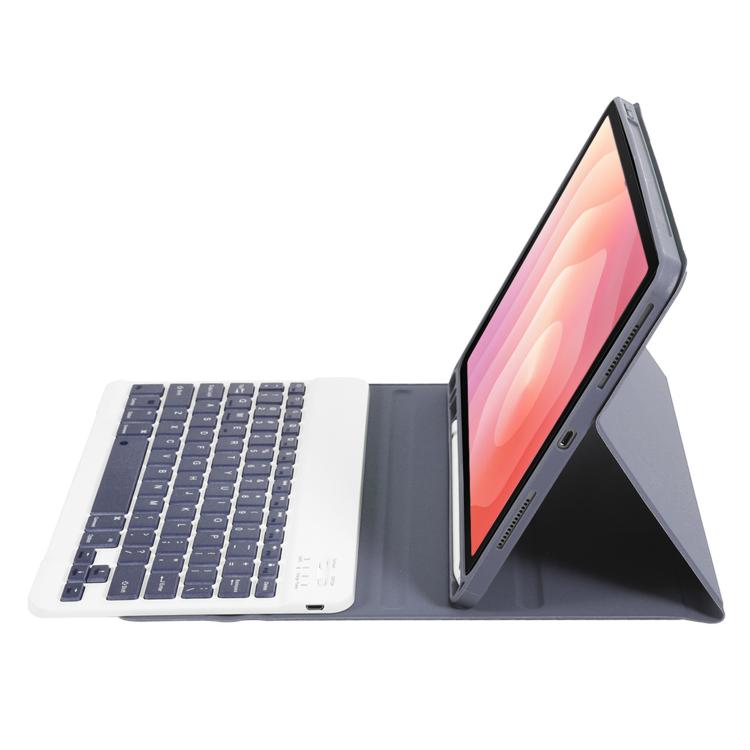 For Samsung Galaxy Tab S11 Candy Color TPU Bluetooth Keyboard Leather Tablet Case with Pen Holder