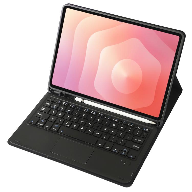 For Samsung Galaxy Tab S11 Candy Color TPU Touch Bluetooth Keyboard Leather Tablet Case with Pen Holder