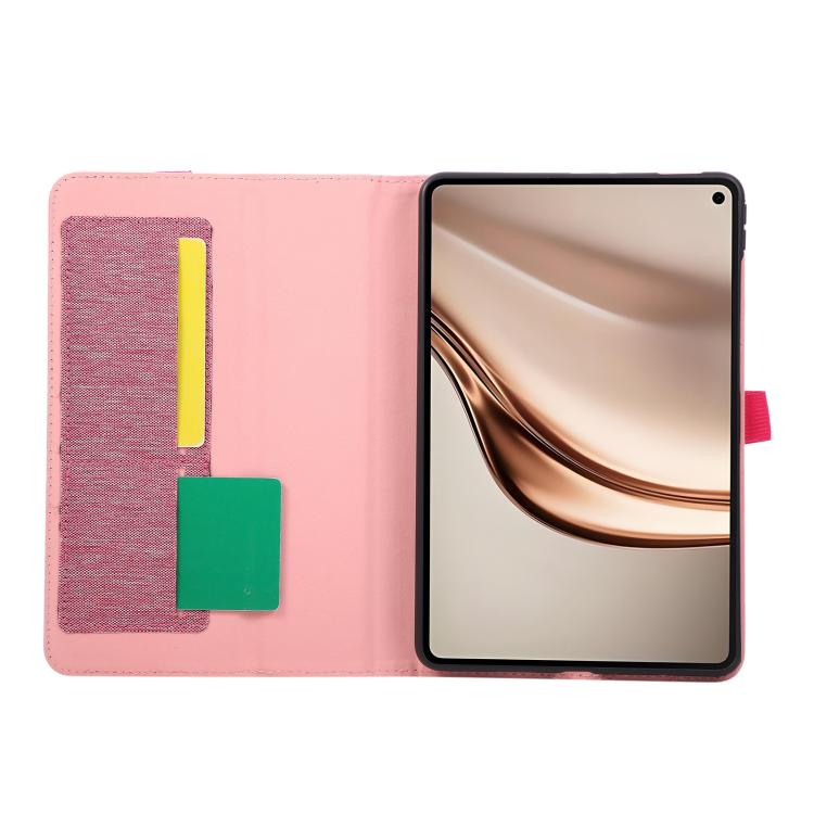 For Huawei MatePad Mini 8.8 Fabric Texture Horizontal Flip Leather Tablet Case
