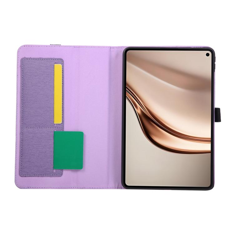 For Huawei MatePad Mini 8.8 Fabric Texture Horizontal Flip Leather Tablet Case