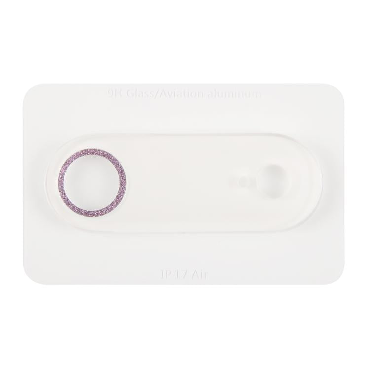 For iPhone Air Glitter Ring Tempered Glass Camera Lens Film