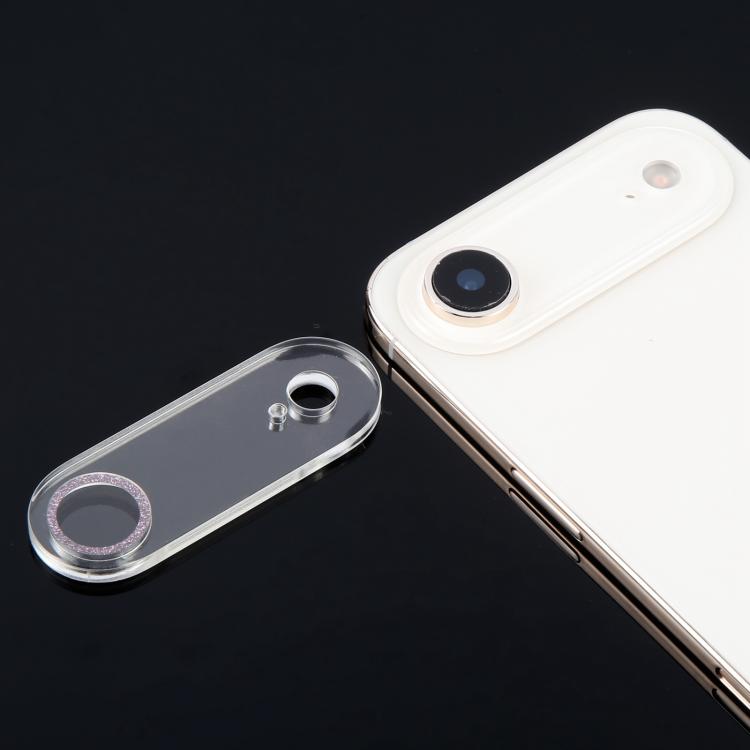 For iPhone Air Glitter Ring Tempered Glass Camera Lens Film