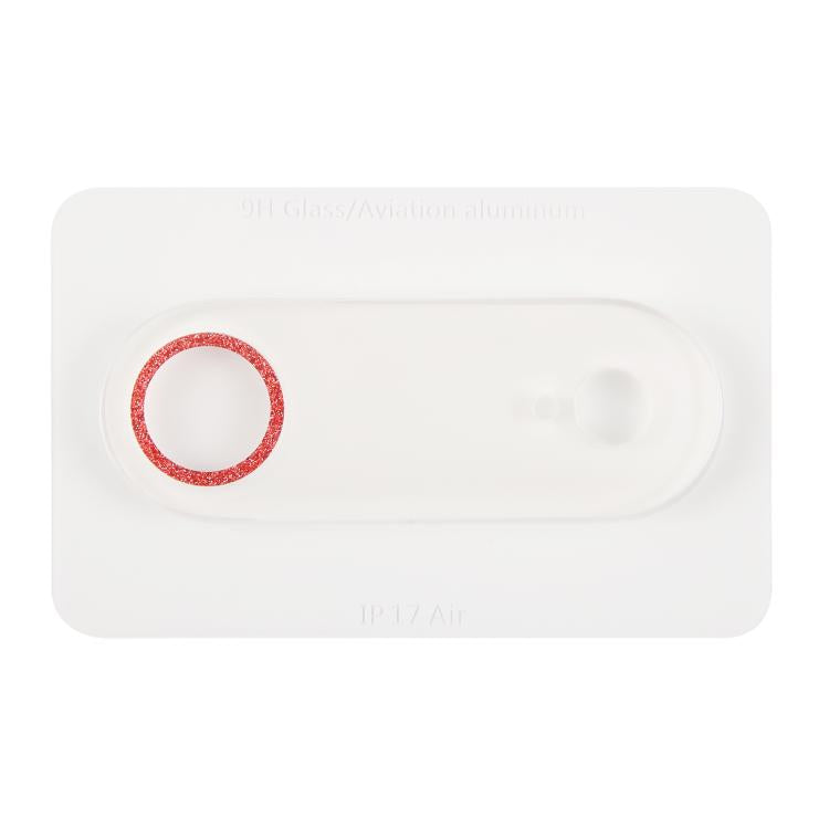 For iPhone Air Glitter Ring Tempered Glass Camera Lens Film