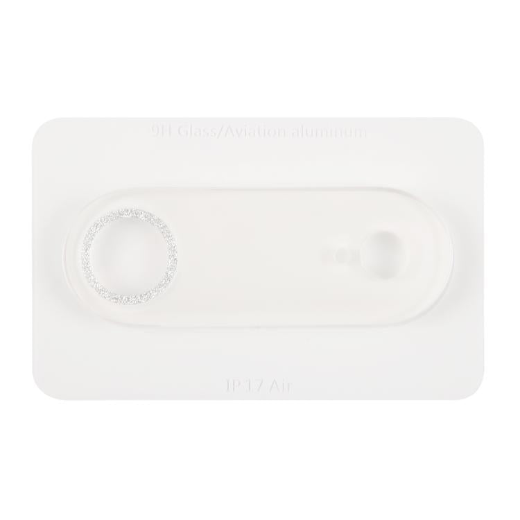 For iPhone Air Glitter Ring Tempered Glass Camera Lens Film