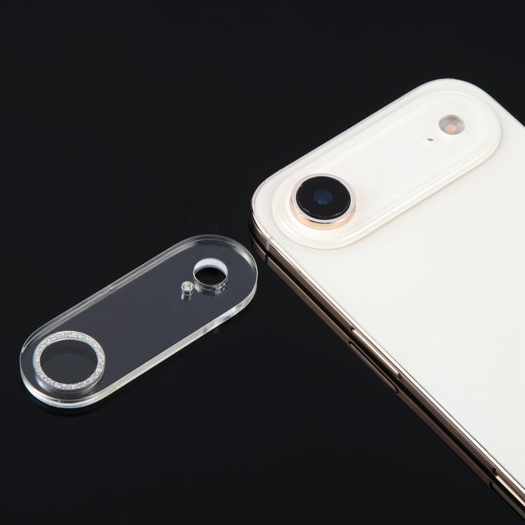 For iPhone Air Glitter Ring Tempered Glass Camera Lens Film