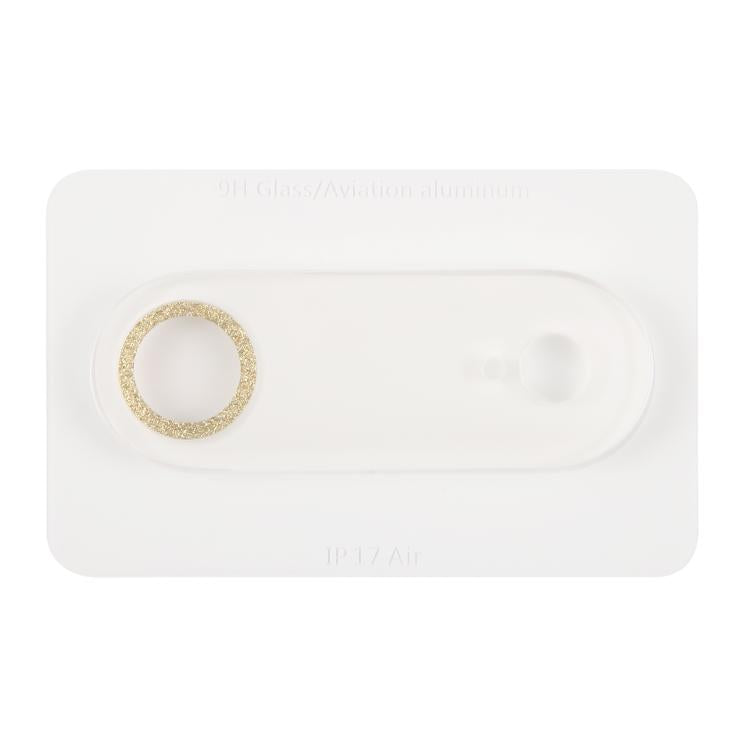 For iPhone Air Glitter Ring Tempered Glass Camera Lens Film