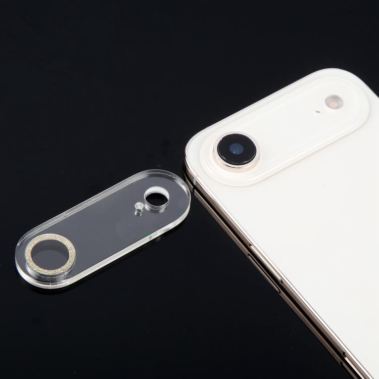 For iPhone Air Glitter Ring Tempered Glass Camera Lens Film