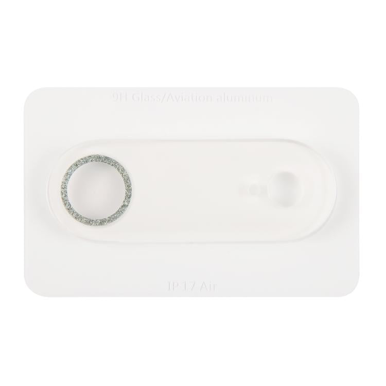 For iPhone Air Glitter Ring Tempered Glass Camera Lens Film
