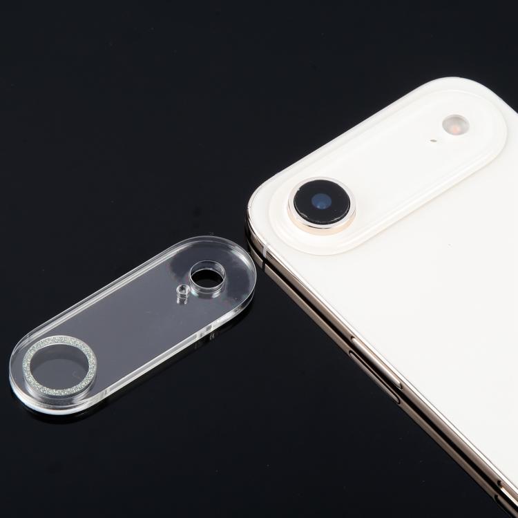 For iPhone Air Glitter Ring Tempered Glass Camera Lens Film
