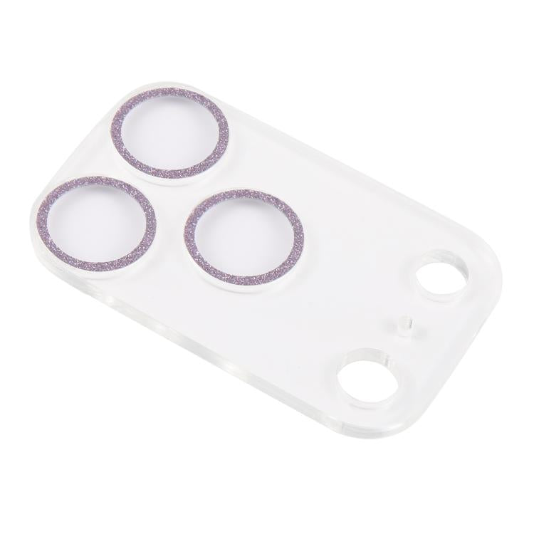 For iPhone 17 Pro Glitter Ring Tempered Glass Camera Lens Film