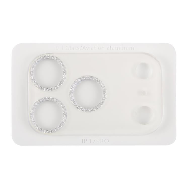 For iPhone 17 Pro Glitter Ring Tempered Glass Camera Lens Film