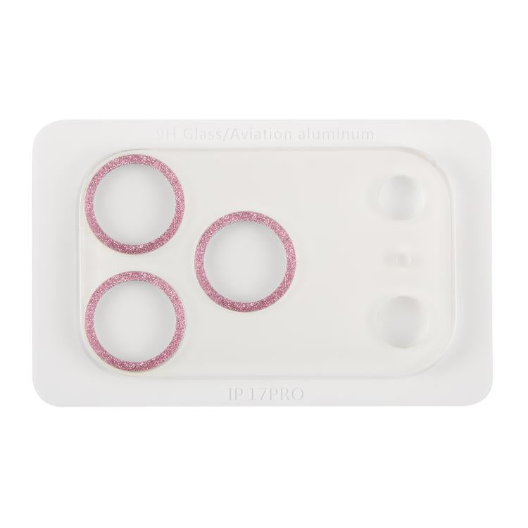 For iPhone 17 Pro Glitter Ring Tempered Glass Camera Lens Film