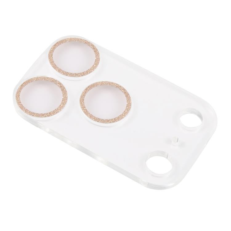 For iPhone 17 Pro Glitter Ring Tempered Glass Camera Lens Film