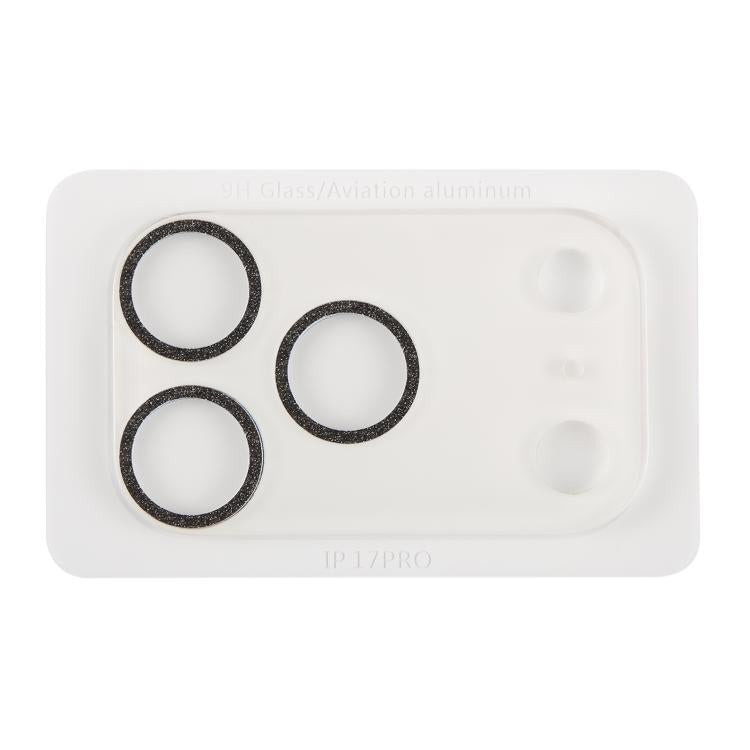 For iPhone 17 Pro Glitter Ring Tempered Glass Camera Lens Film