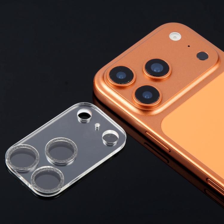 For iPhone 17 Pro Glitter Ring Tempered Glass Camera Lens Film