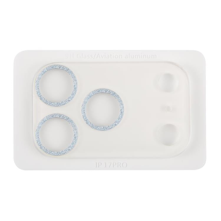 For iPhone 17 Pro Glitter Ring Tempered Glass Camera Lens Film