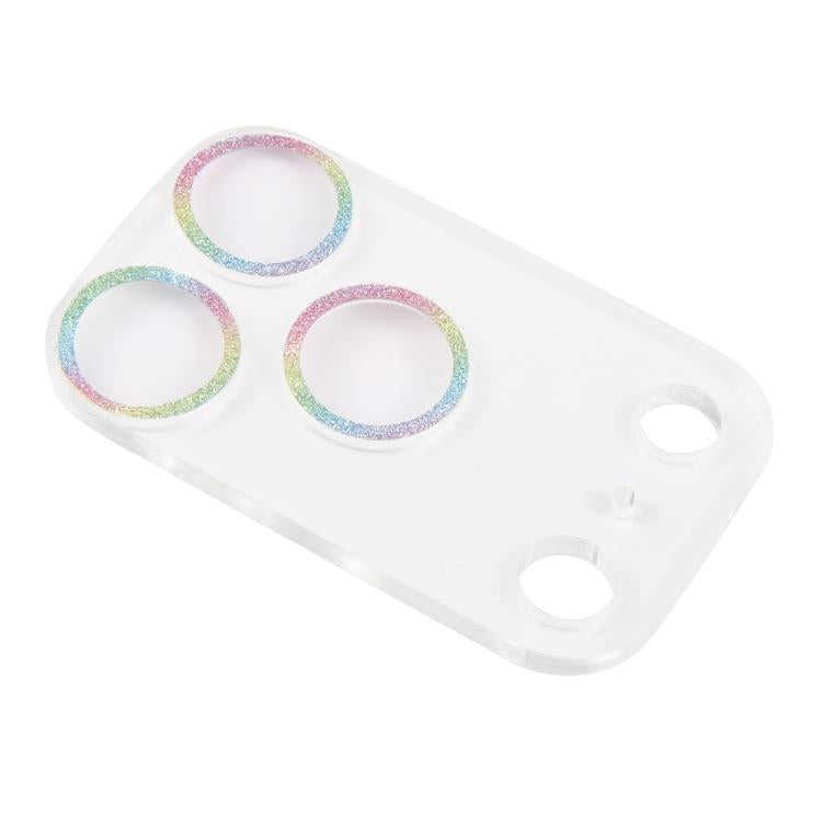 For iPhone 17 Pro Glitter Ring Tempered Glass Camera Lens Film