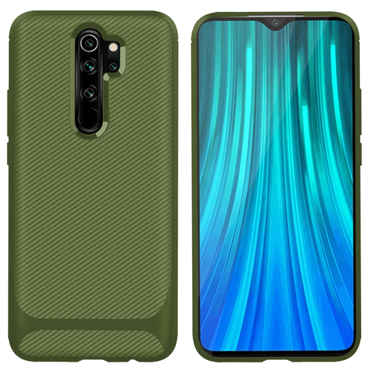 For Xiaomi Redmi 9 Carbon Fiber Texture Shockproof TPU Protective Case