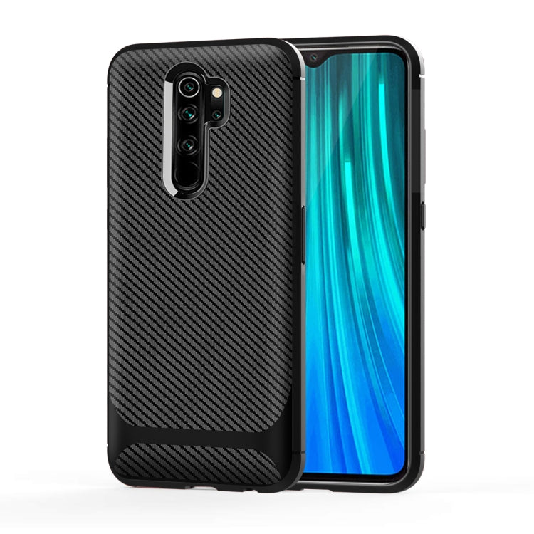 For Xiaomi Mi Note 10 Lite Carbon Fiber Texture Shockproof TPU Protective Case